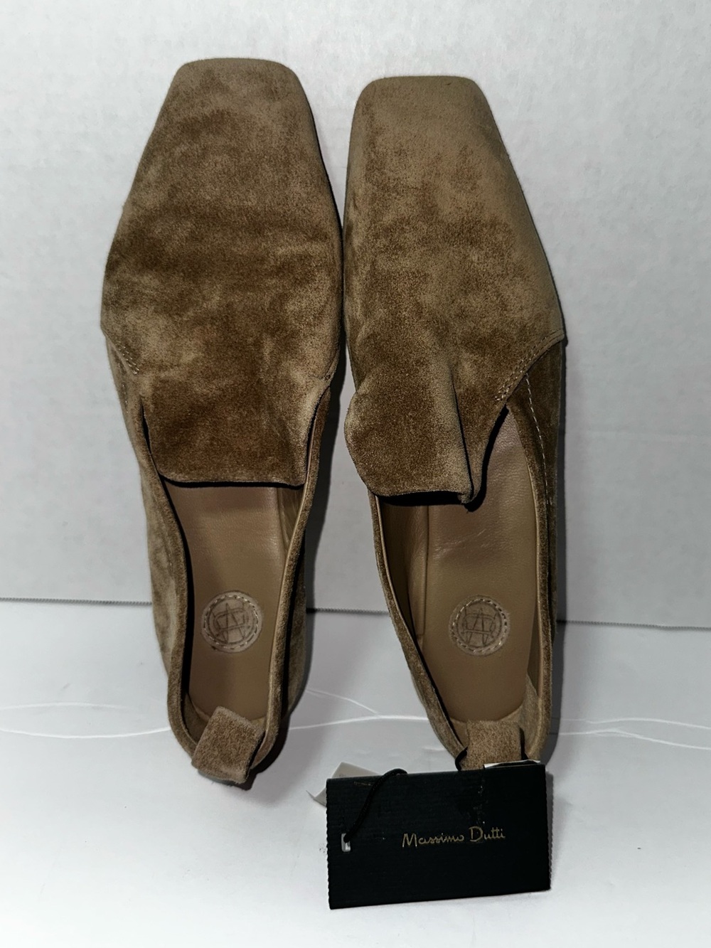 Massimo Dutti NWT Suede Loafers Minimalist Old Money Style
